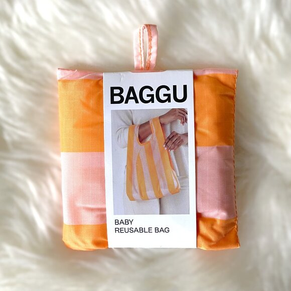 NWT Baby Baggu - Tangerine Wide Stripe - Picture 2 of 5